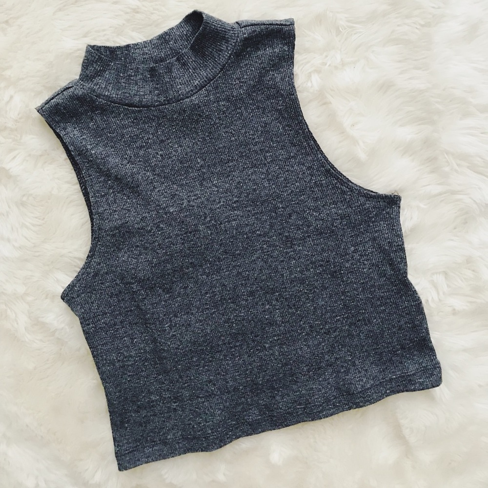 High Neck Crop Top